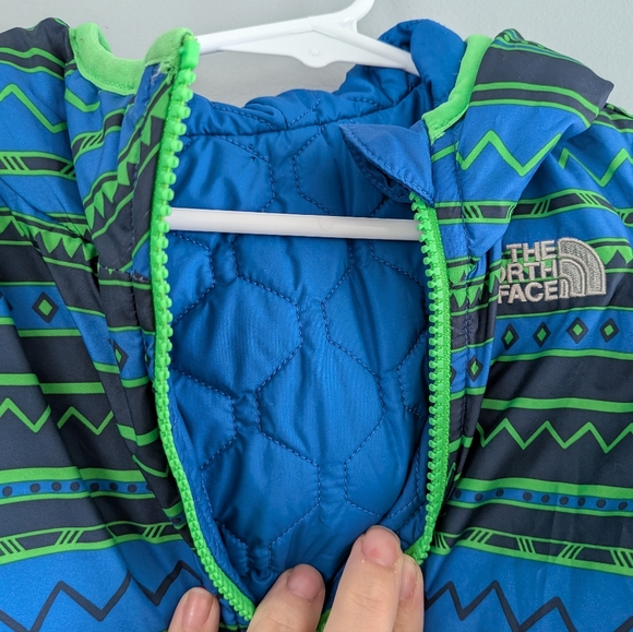 The North Face Toddler Reversible Jacket – Blue/Green Print – Size 18-24 Months - Picture 2 of 8